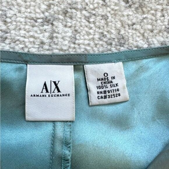 Armani Exchange 100% Silk Floral Midi Dress Size 0 - Picture 2 of 3